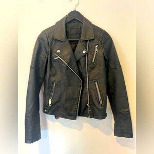 Vegan leather jacket.